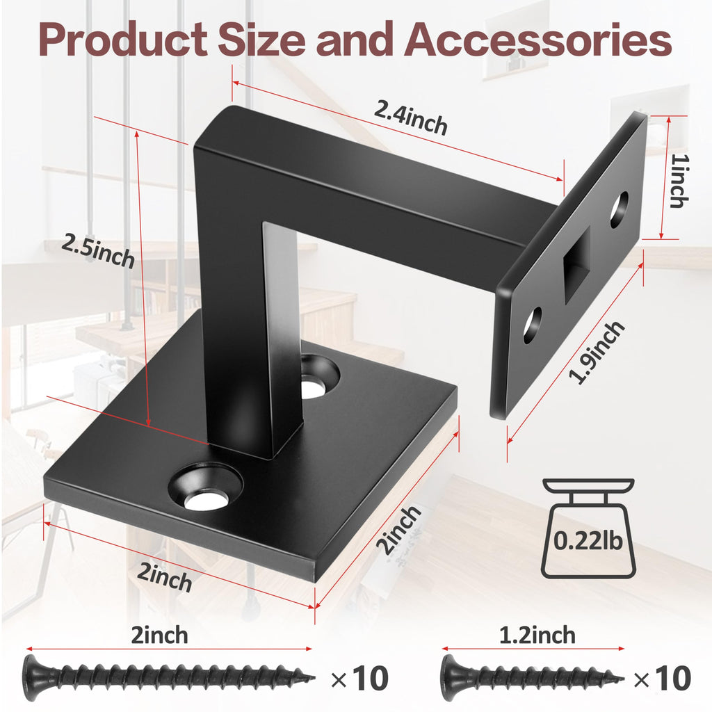 5 Pack Heavy Duty 304 — Handrail Brackets | Casa Home Living
