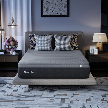 AiryFlow 12 Inch Queen Size Mattress, Queen Memory Foam Mattress | for Cool Night & Spinal Alignment, Pressure Relief