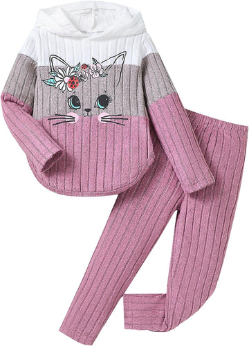 Toddler Girl Clothes Fall Girls Outfits 2 Piece Hoodie and Pants