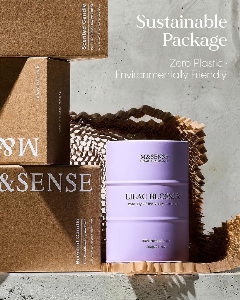 Lilac Blossom Soy Candle, 21.2oz Scented