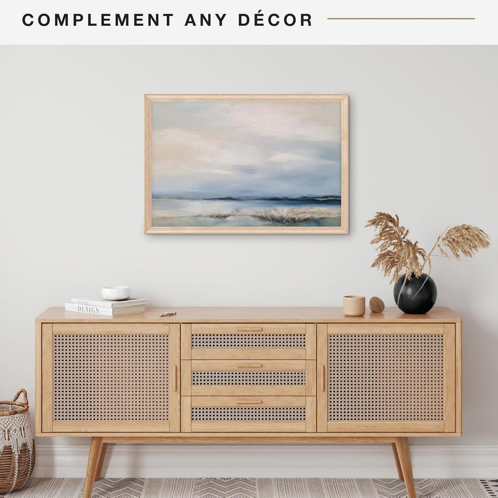 Studio Gallery Classic Poster Frame, 24x36, Natural Woodgrain | Studio Gallery Classic Poster Frame For Photos & Art