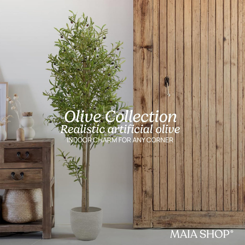 Artificial Olive Tree - 6ft Indoor Faux Plant