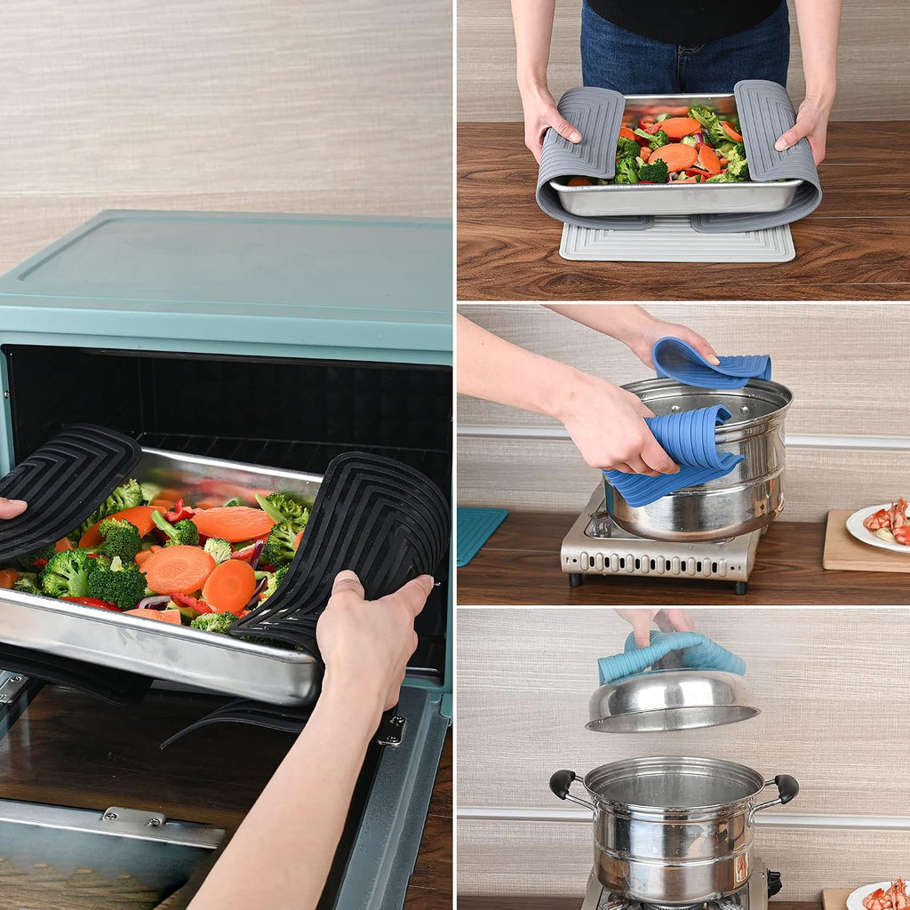 Trivets for Hot Dishes, Trivet Hot Pads, Silicone Trivets for Pots and Pans, Silicone Pot Holders, Trivet for Quartz