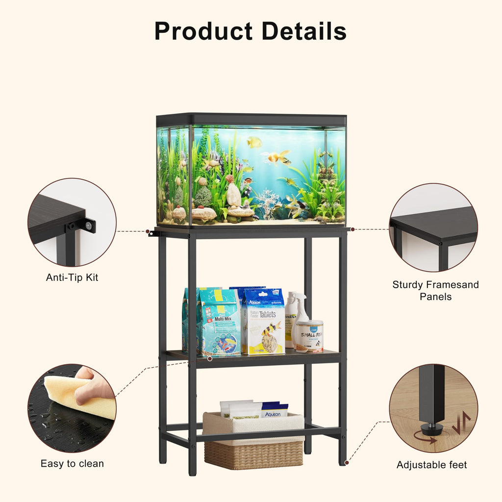 5 & 10 Gallon Fish Tank Stand for Standard Tanks