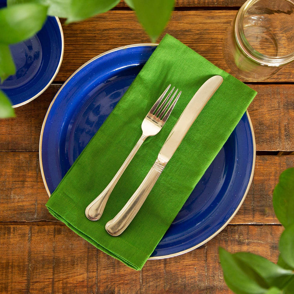 Multicolor Cloth Napkins - 24 Pack 100% Cotton Dinner Napkins