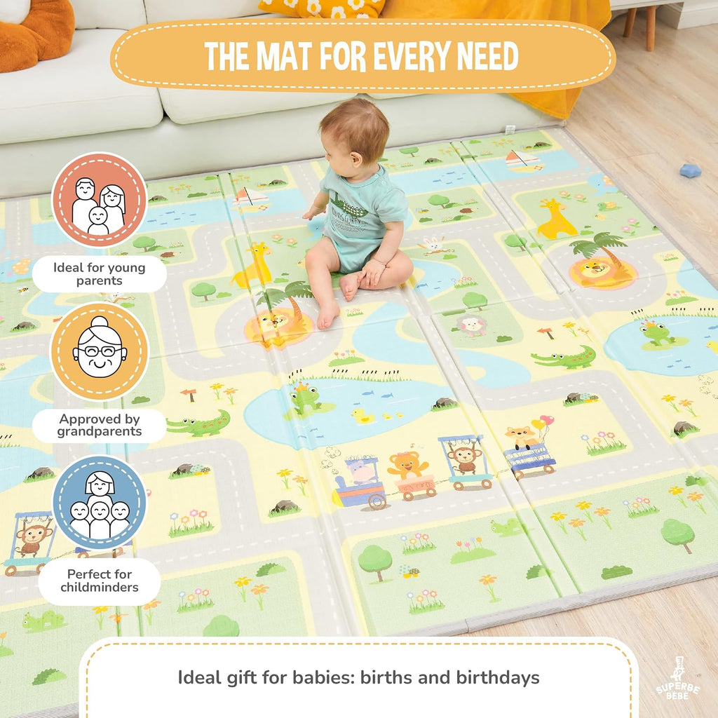 Foldable Baby & Kids Play Mat, XPE Foam, 59 x 71 x 0.4