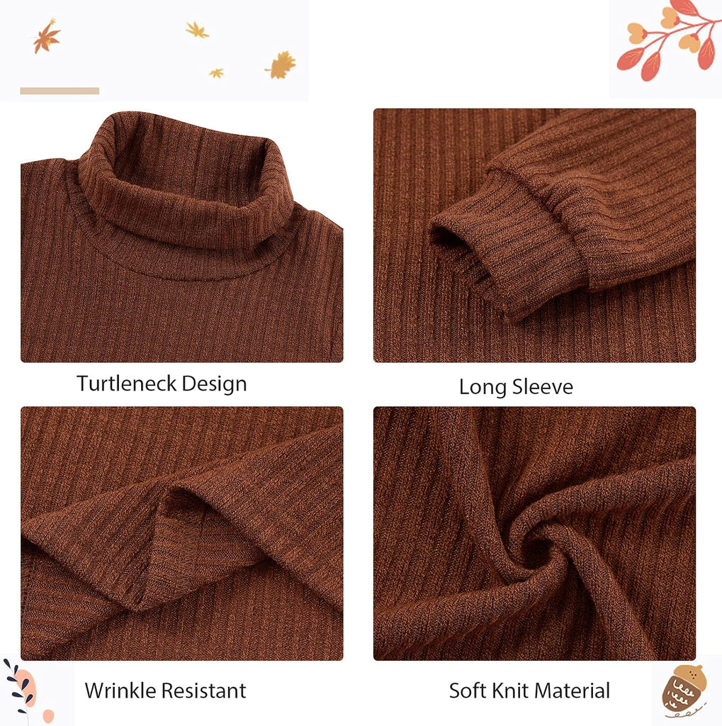 Toddler Girls Fall Clothes Soft Knitted Casual Dress