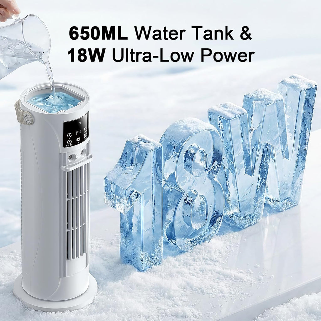 Portable Air Conditioners - 3 Speeds & Storm Mode & Mist Spray, Tower Cooling Fan with Timer