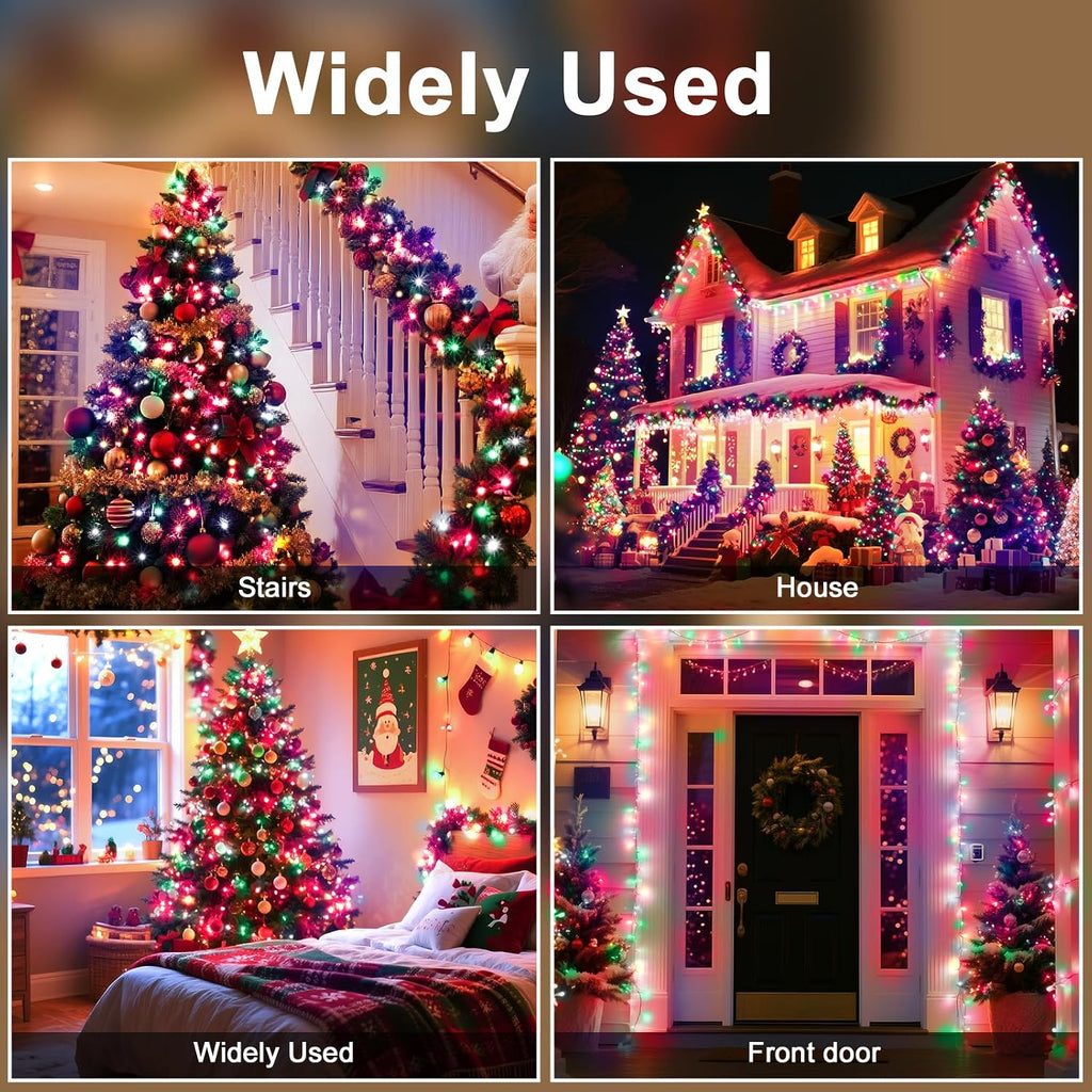393 FT Christmas Light 1000 LED Xmas Lights Outdoor Christams String Lights Waterproof 8 Modes & Timer, Fairy Lights