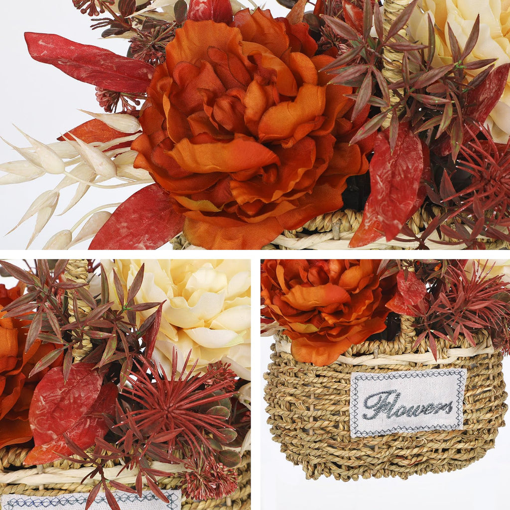 Fall Centerpieces for Tables Fall Floral Peonies Artificial Flowers in Vase