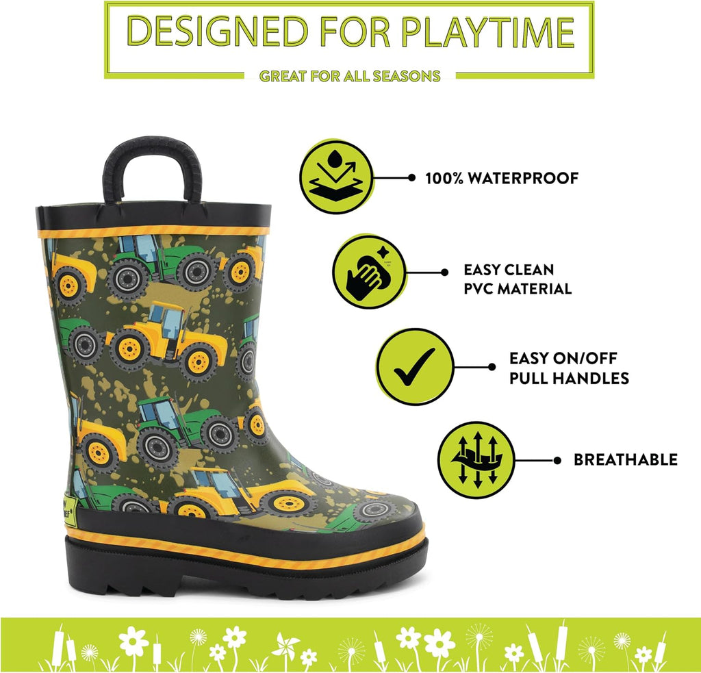 Premium Waterproof Rain Boots for Boys and Girls