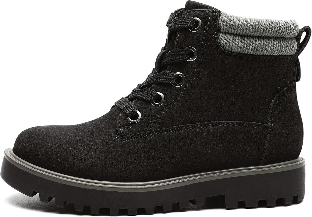 Girls Boys Combat Hiking Snow Ankle Boots