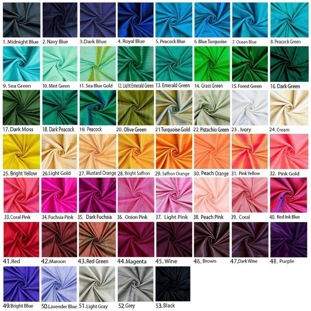 Mart Direct Olive Green Silk Dupioni Fabric By The Yard, 1 Yard 41 inches Width Slubbed Dupioni Silk Solid Color