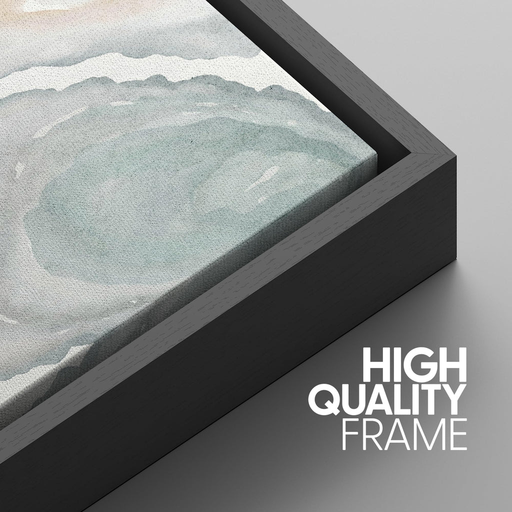 Framed Canvas Print Wall Art Abstract Geode Soft Pastel Agate Slice Photography Modern Art Minimalist Black and White