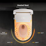 WinZo Modern Smart Toilet with Bidet, One-Piece Elongated, Porcelain, Auto Flush, Heated Seat, Warm Air Drying