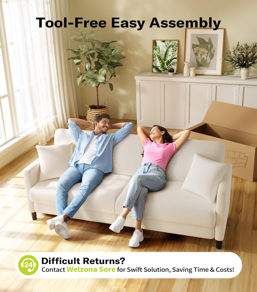 Couches, 83"Teddy Sofa Couch, Sofas
