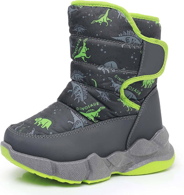 Toddler Snow Boots for Boys Girls Kids Winter Boots with Hook Loop