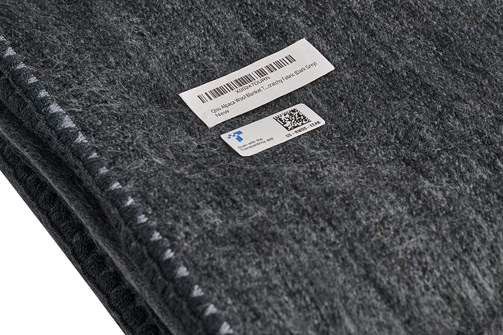 Alpaca Wool Blanket Throw | Large, Beautiful, Warm, Solid | 85 x 65 inches | Ultra-Soft, Hypoallergenic and