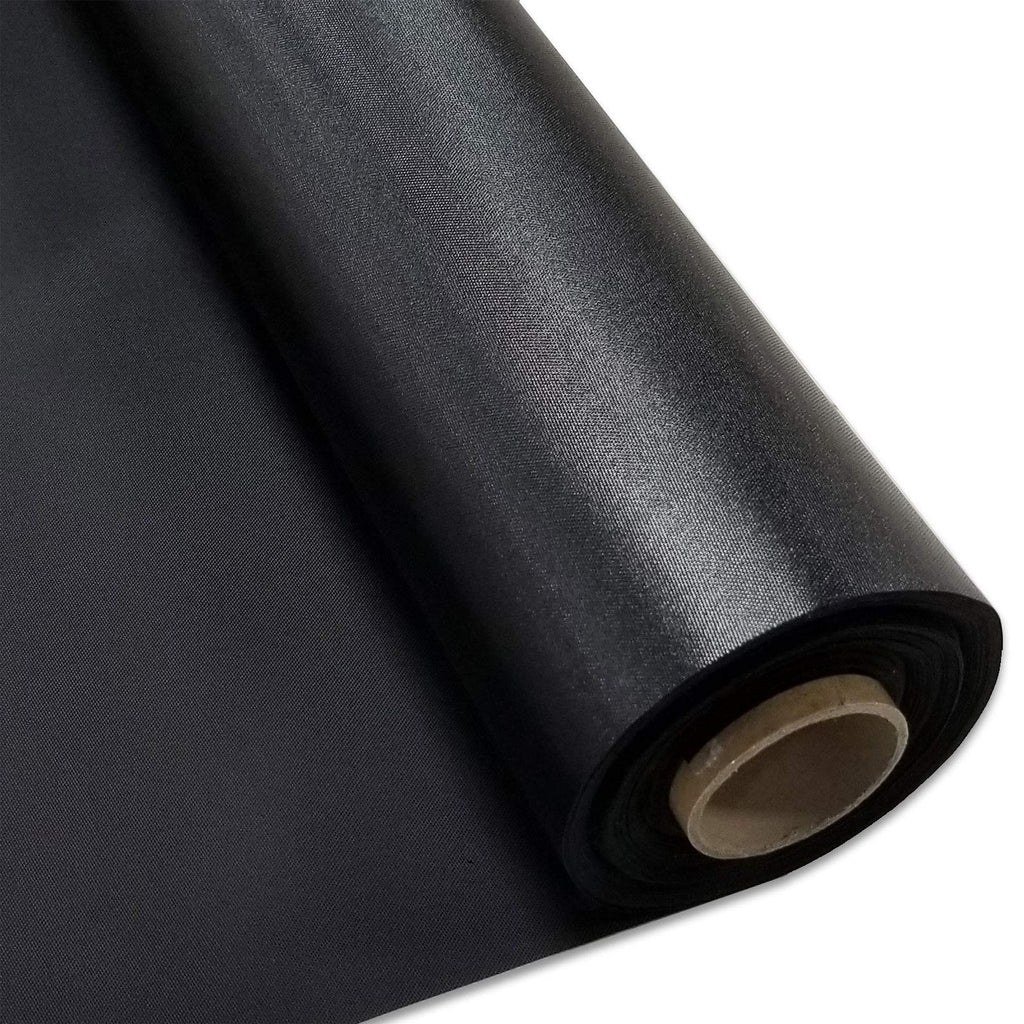 Nylon Pack Fabric, 59-in. Wide, 400 Denier, Black, Polyurethane Coated, Water Repellent, by-The-Yard, Folded in a Box