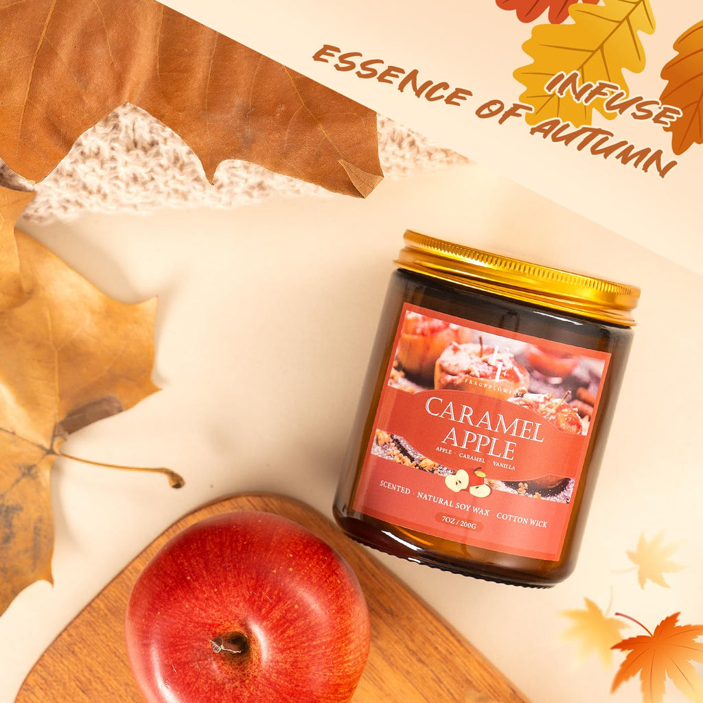 Fall Candles Set, 6 Pack Candles Scented Natural Soy Wax, Autumn Gifts Set for Women Men, Fall Fragrance of