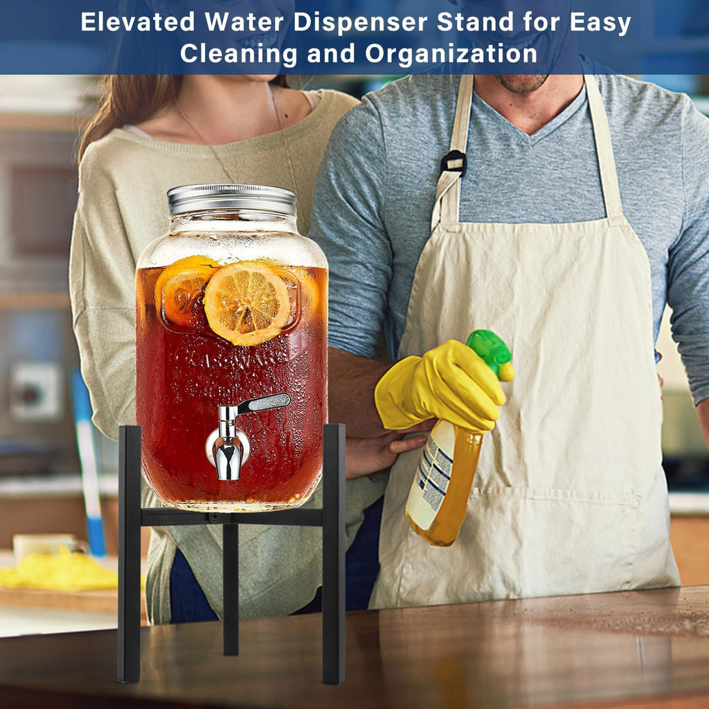Beverage Water Jug Stand Adjustable 7-12.6 IN - Drink Dispenser Stand Only, Fit 3-5 Gallon Water Jug Holder Container