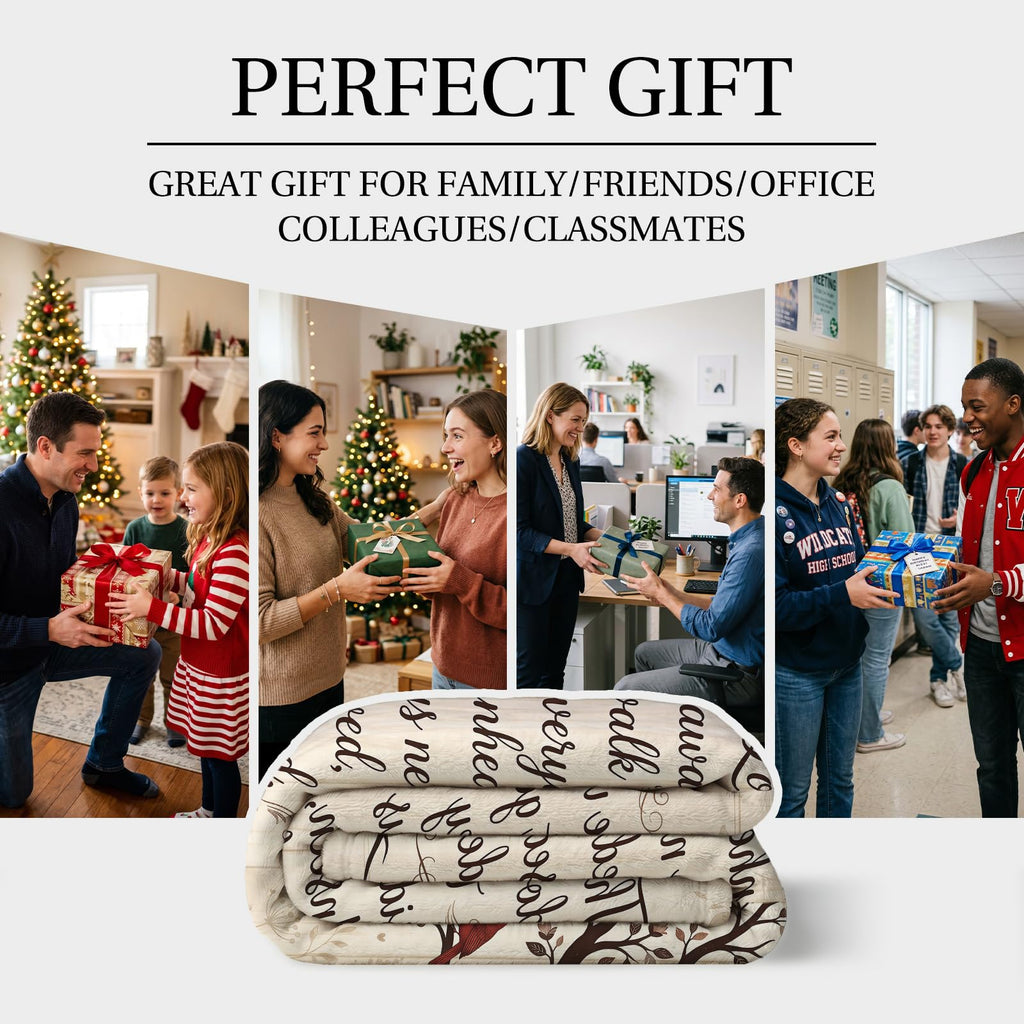 Sympathy Gifts Blanket Memorial Cardinal Tree Beige Throw Blanket