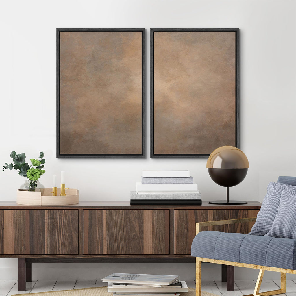 Framed Canvas Print Wall Art Set Rustic Neutral Minimalist Earth Tone Illustrations Modern Art Decorative Bohemian