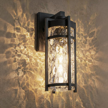 Outdoor Wall Light Fixtures, Waterproof Front Porch Light, Modern Exterior Lighting with E26 Socket, Wall Sconce