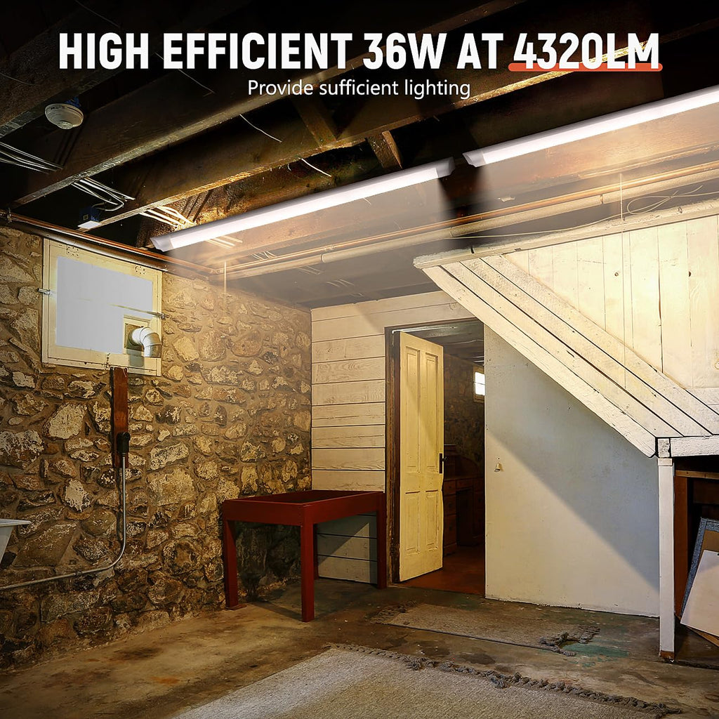 4FT LED Closet Light Fixture 36W 4320lm, 3000K/4000K/5000K