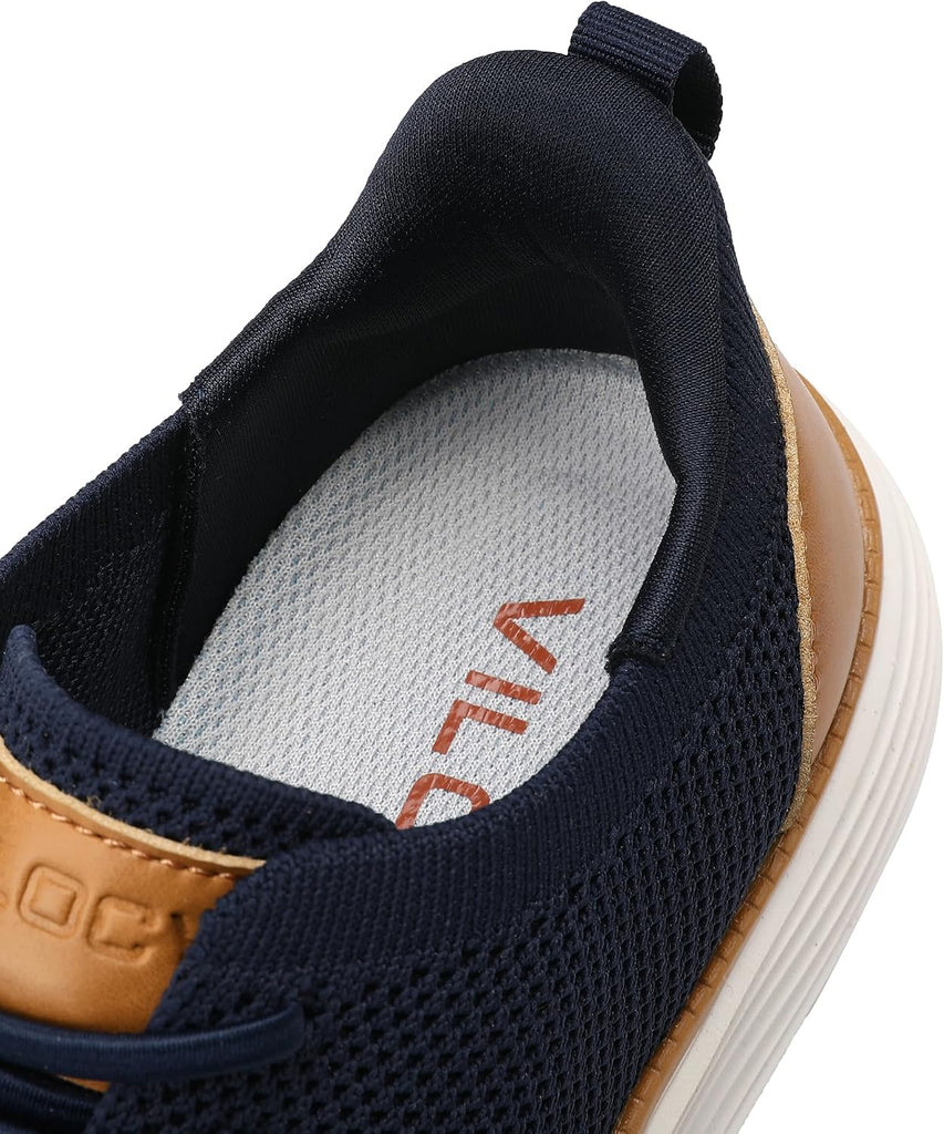 Boy's Slip On Casual Dress Sneaker Hands Free Fashion Shoes Comfortable Oxfords Mesh Tennis Breathable School Uniform