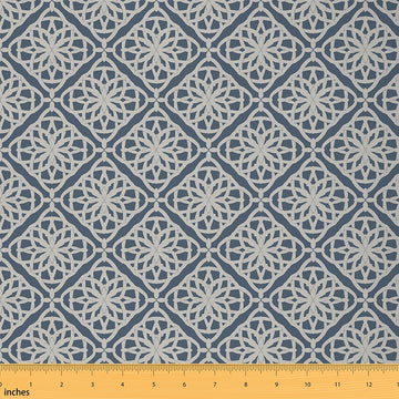 Geometric Retro Fabric By The Yard Decorative
