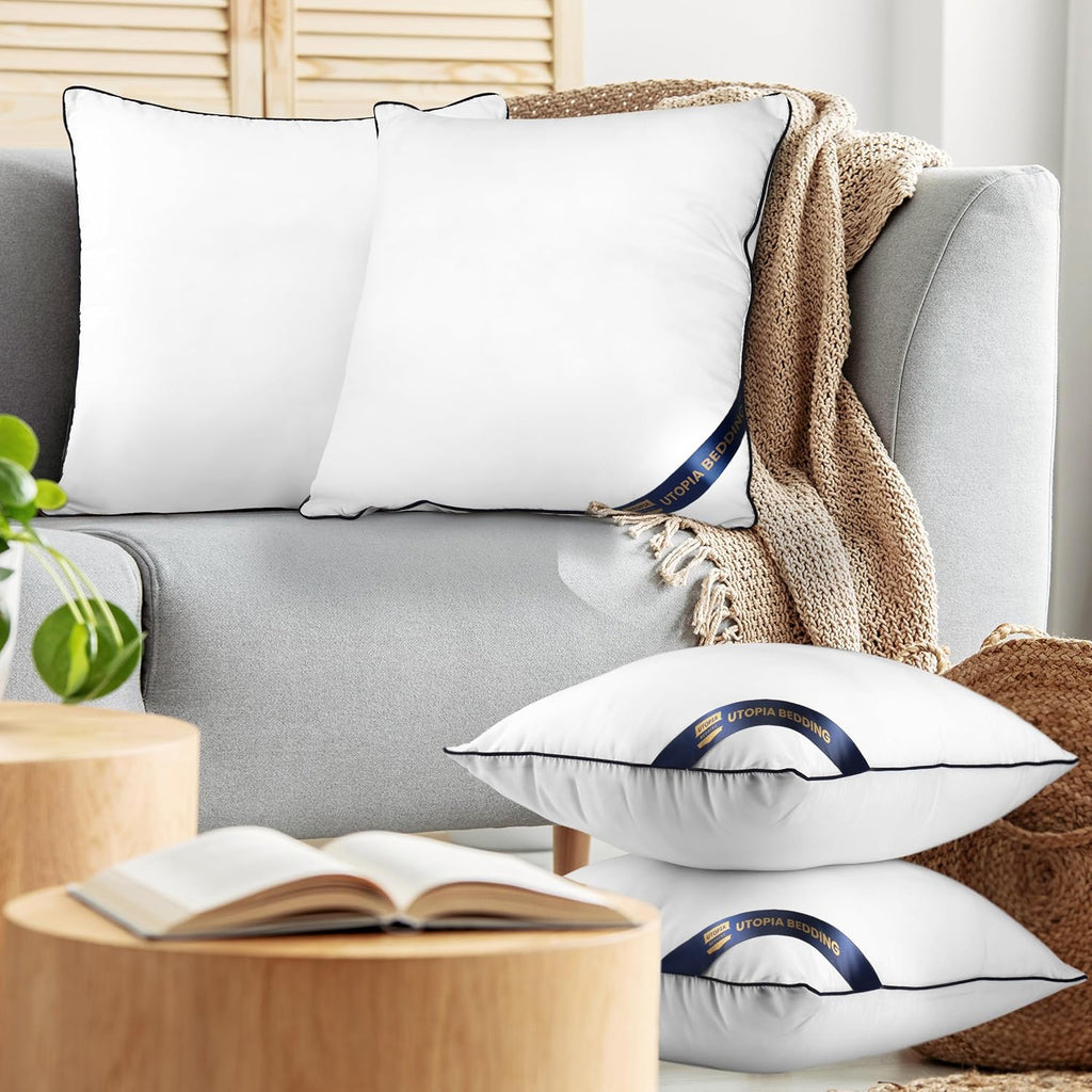 22x22 Throw Pillow Inserts, Decorative Pillows - Set of 4