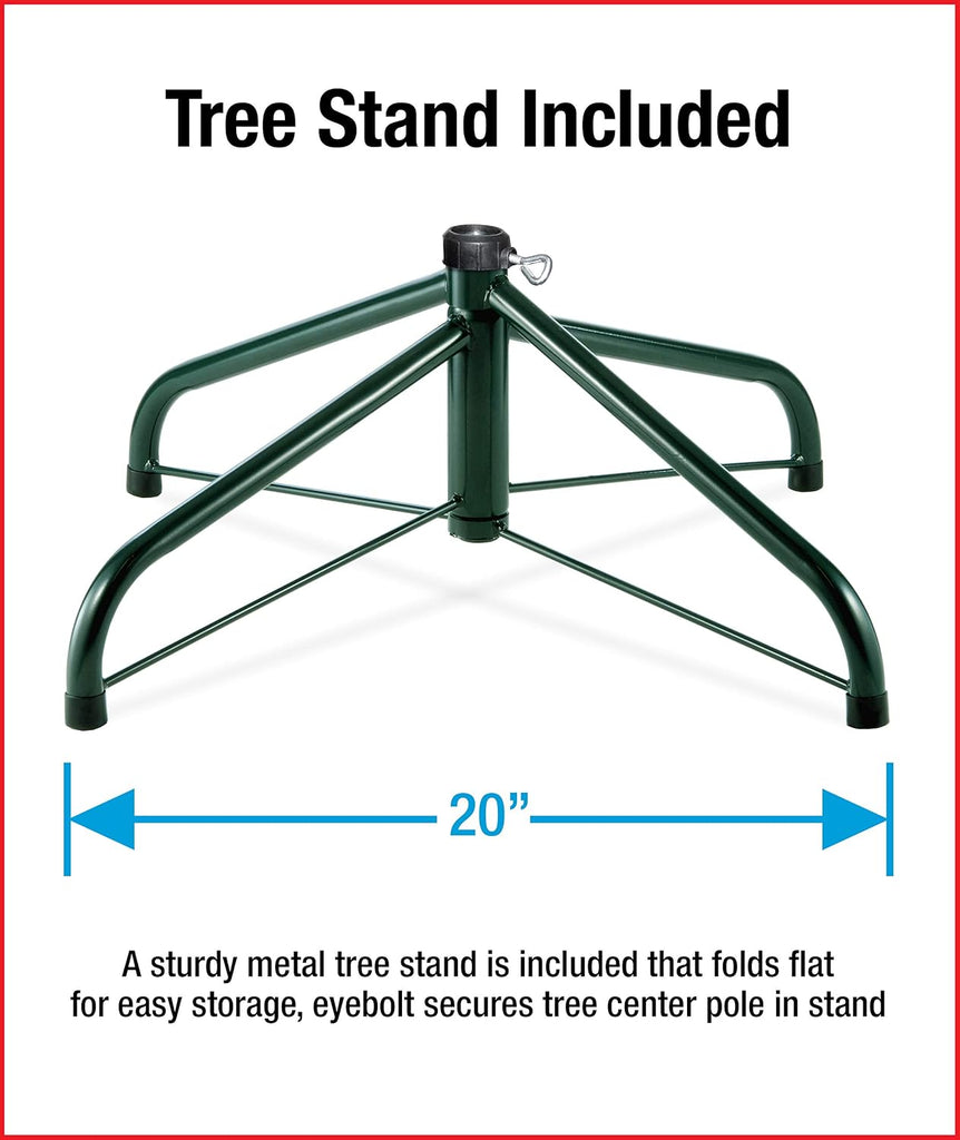 Tree Company 7ft Unlit Silver Tinsel Artificial Christmas Tree | 640 Tips, Includes Stand