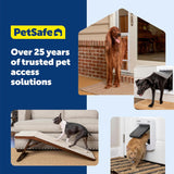 CozyUp Folding Dog Stairs, Portable Indoor/Outdoor Pet Steps for Bed, Couch & Car, Grey, 20 Inch