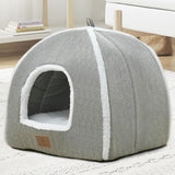 Cat Beds for Indoor Cats-Cat Bed Cave House Tent for Kittens and Small Pets with Washable Cushioned,Soft and Warm