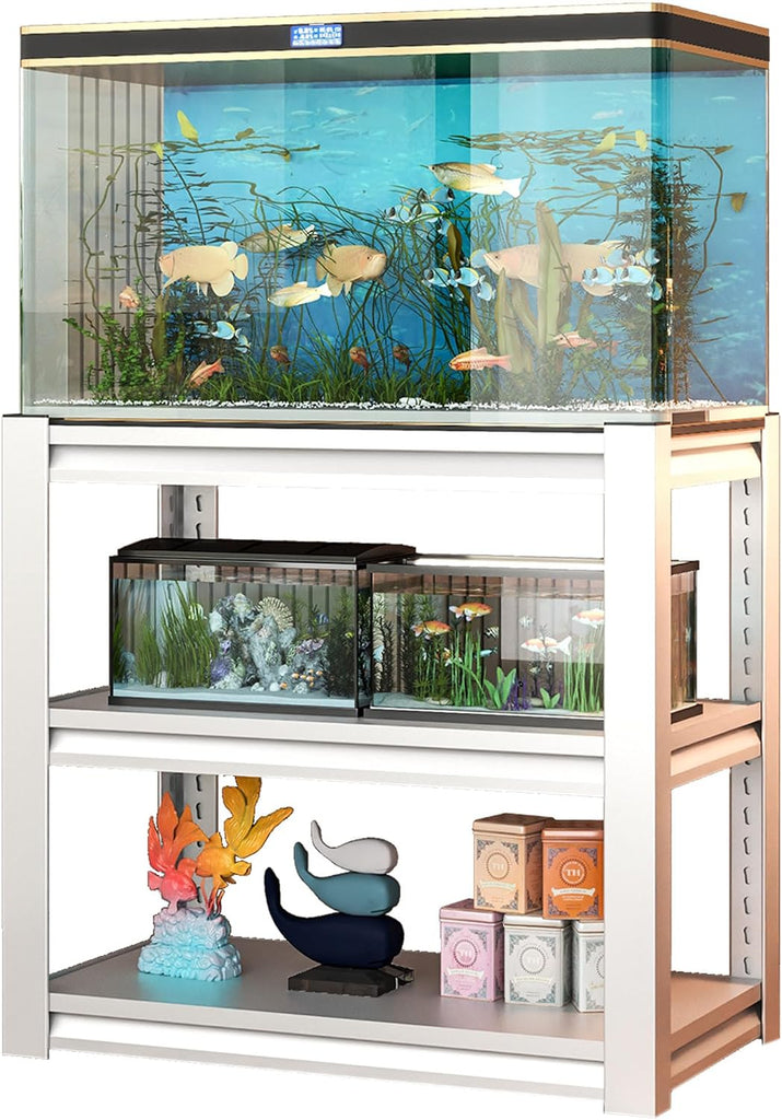 20-30 Gallon Fish Tank Stand - Metal Aquarium Stand with Adjustable shelf, Heavy Duty Fish Tank Table/ 3-Layer