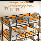 Triple Bunk Bed Twin Over Twin Over Twin, Metal 3 Bunk Bed for Kids, Teens and Adults