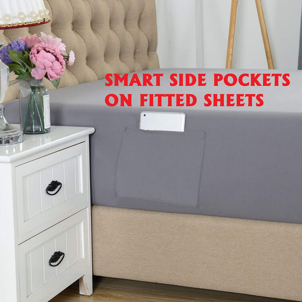 Luxury Soft Bed Sheets Bloomingdale Pattern - 1500 Premium Hotel Quality Microfiber Softness Wrinkle and Fade