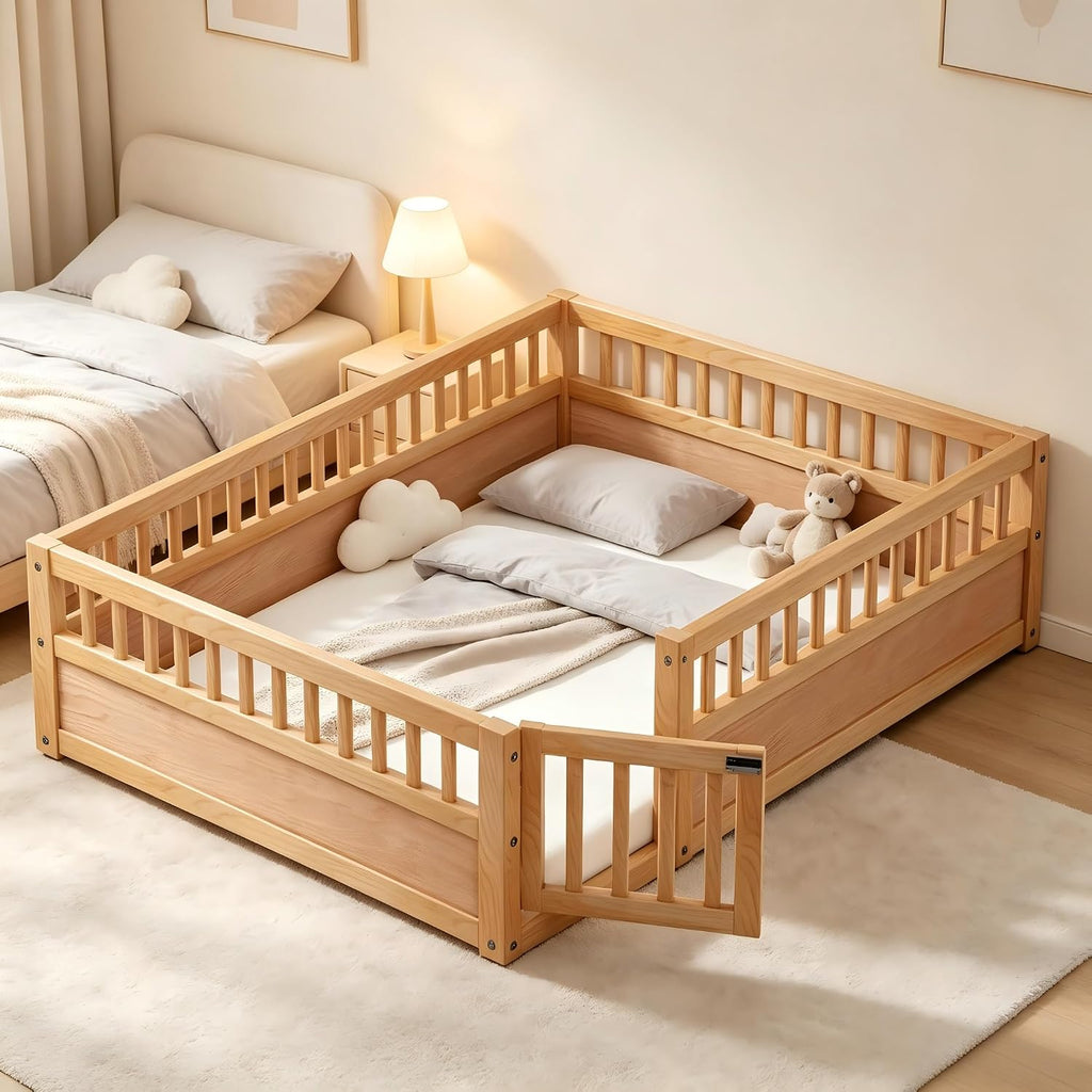 Montessori Floor Bed Frame, Natural