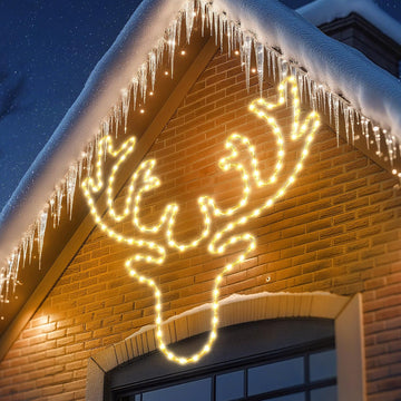 32'' Christmas Lights Outdoor Waterproof LED Deer Decoration