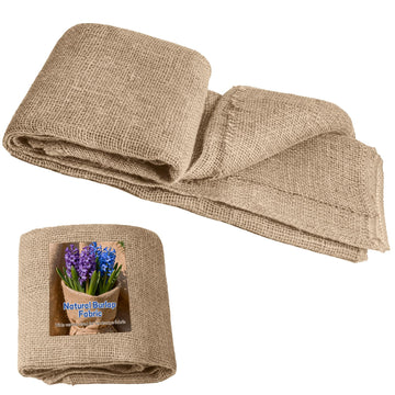 Natural Jute Burlap Fabric Roll - Garden Fabric for Plant Protection, Rustic Wedding Decor, DIY Crafts, Weed Control