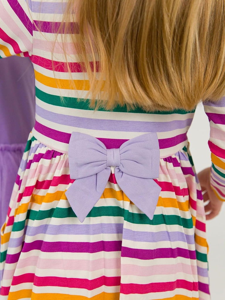 Baby/Toddler Girls Long Sleeve Twirl Dress - Dress with Pockets