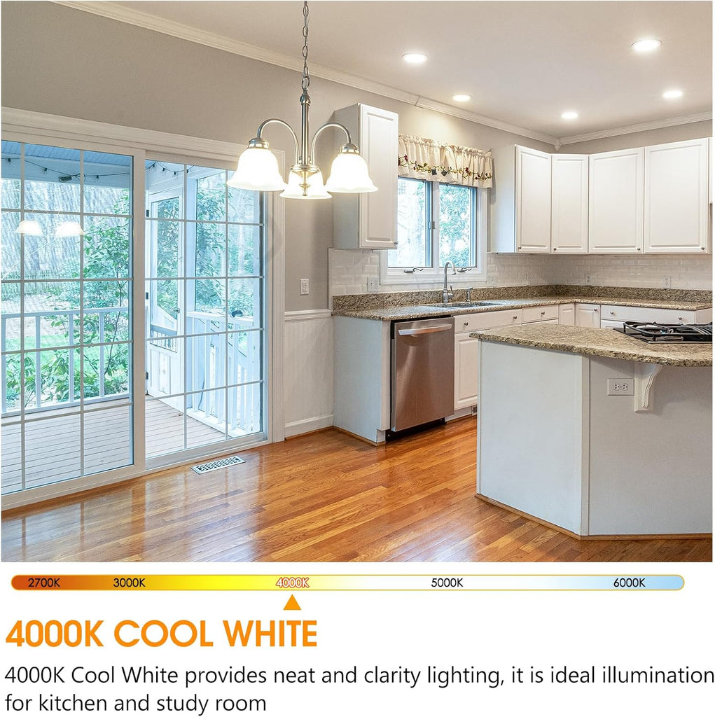 4 Pack 150 Watt Equivalent LED Light Bulb, Super Bright A21 Light Bulb, Cool White 4000K, 2600 High Lumens LED Bulb