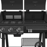 Charcoal and Gas Smoker & Grill Combo, Oklahoma Joe’s Canyon Style Outdoor BBQ Smoker and Grill for Backyard Cooking