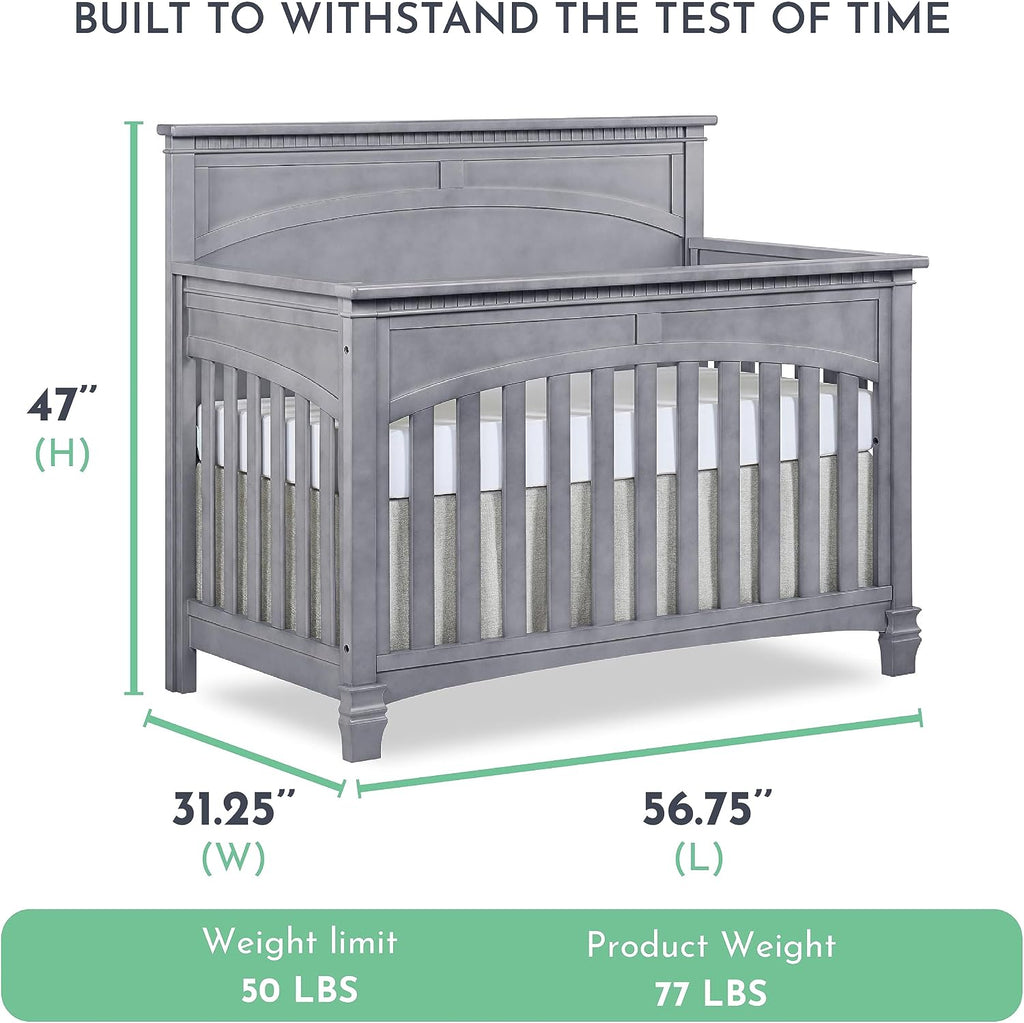 Santa Fe 5-in-1 Convertible Crib, Storm Grey