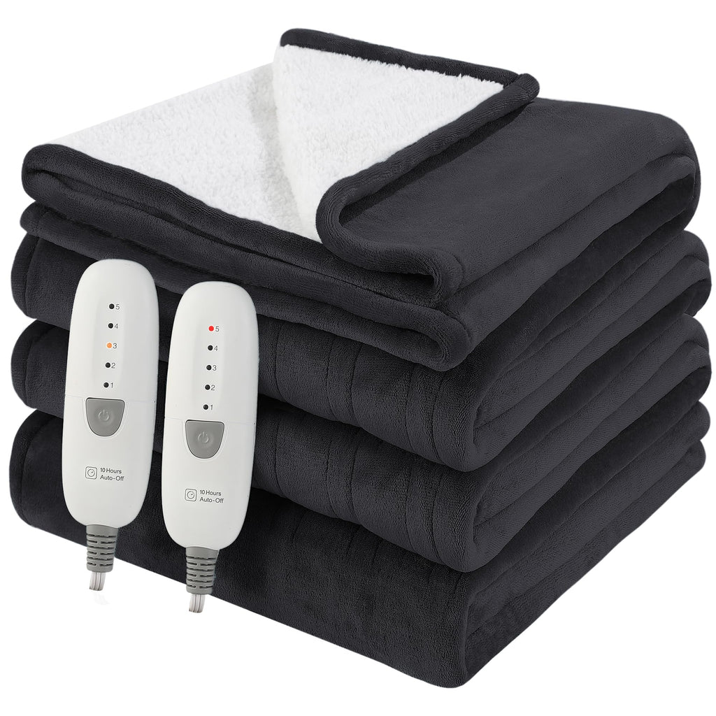 Heated Blanket 84X90" Electric Blanket Dual Control