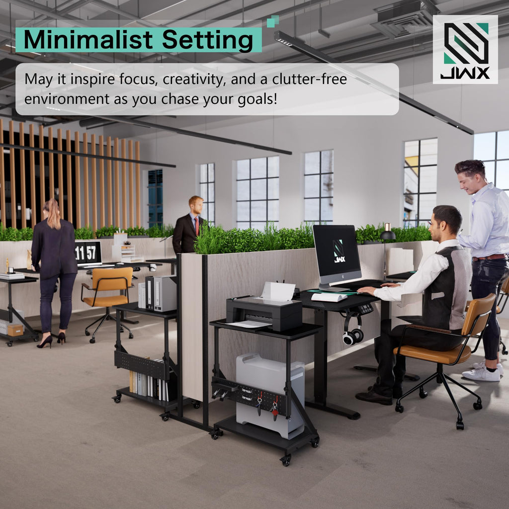 63-Inch Dual Motor L-Shaped Electric Standing Desk, Black