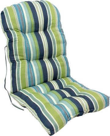 Seaside Stripes Indoor Outdoor Adirondack Cushion Patio Chair Cushion