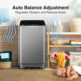 Portable Washing Machine 17.7lbs Full-Automatic Compact Washing Machine for Apartment, 10 Wash Program Small Washer