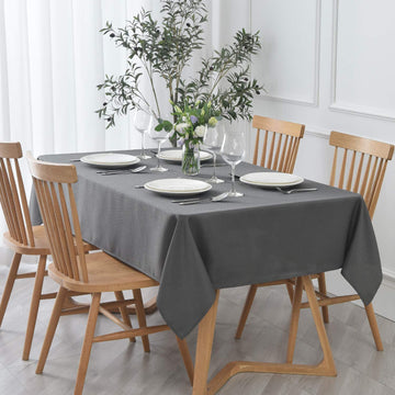 Textured Rectangle Tablecloth, Wrinkle Free Spill Proof, Soft Jacquard Table Cloth for Buffet Banquet Parties Event